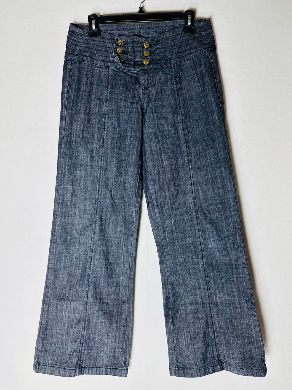 Vintage Y2K Rampage Wide Leg Denim Pants 9 Sailor Flare Wide Leg Twee Retro